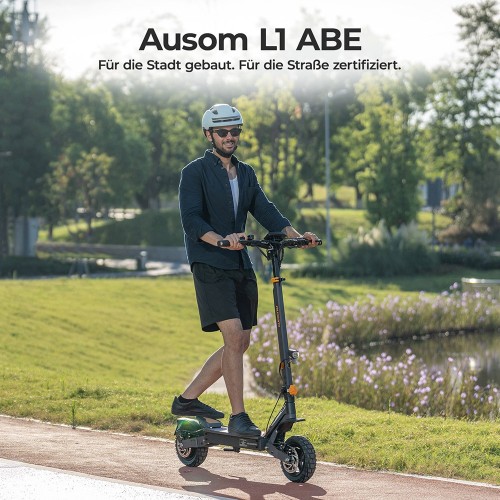 Ausom L1 ABE E-Scooter Straßenzugelassen mit 70 km Reichweite 15,6Ah 29 Nm 2