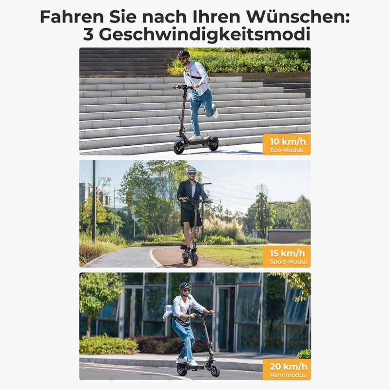 Ausom L1 ABE E-Scooter 15,6Ah – Straßenzugelassen mit 70 km Reichweite