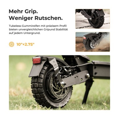 Ausom L1 ABE E-Scooter 15,6Ah – Straßenzugelassen mit 70 km Reichweite