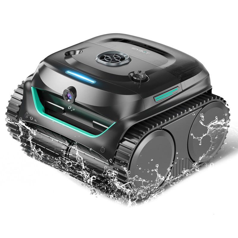 WYBOT C2 Vision Cordless Pool Robot Vacuum  Debris Detection with AI Camera  8-in-1 Master Cleaning  Two-Layer Filtration  Brus