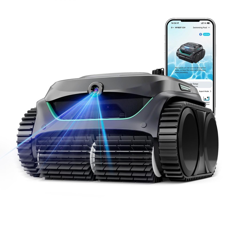 WYBOT C2 Vision Poolroboter kabellos mit KI-Kamera
