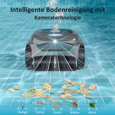 WYBOT C2 Vision Poolroboter kabellos mit KI-Kamera