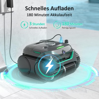 WYBOT C2 Vision Poolroboter kabellos mit KI-Kamera