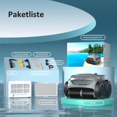 WYBOT C2 Vision Poolroboter kabellos mit KI-Kamera