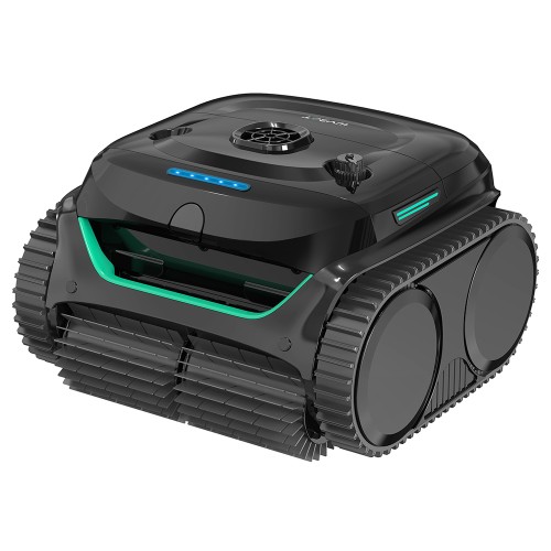 WYBOT C2 Cordless Pool Robot Vacuum  Wall and Waterline Cleaning  Dual Cleaning Filtration  for Inground Pools Up to 1614Sq ft 