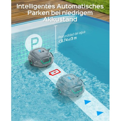 WYBOT A1 Kabelloser Poolroboter 120 Min Laufzeit Doppelfiltration