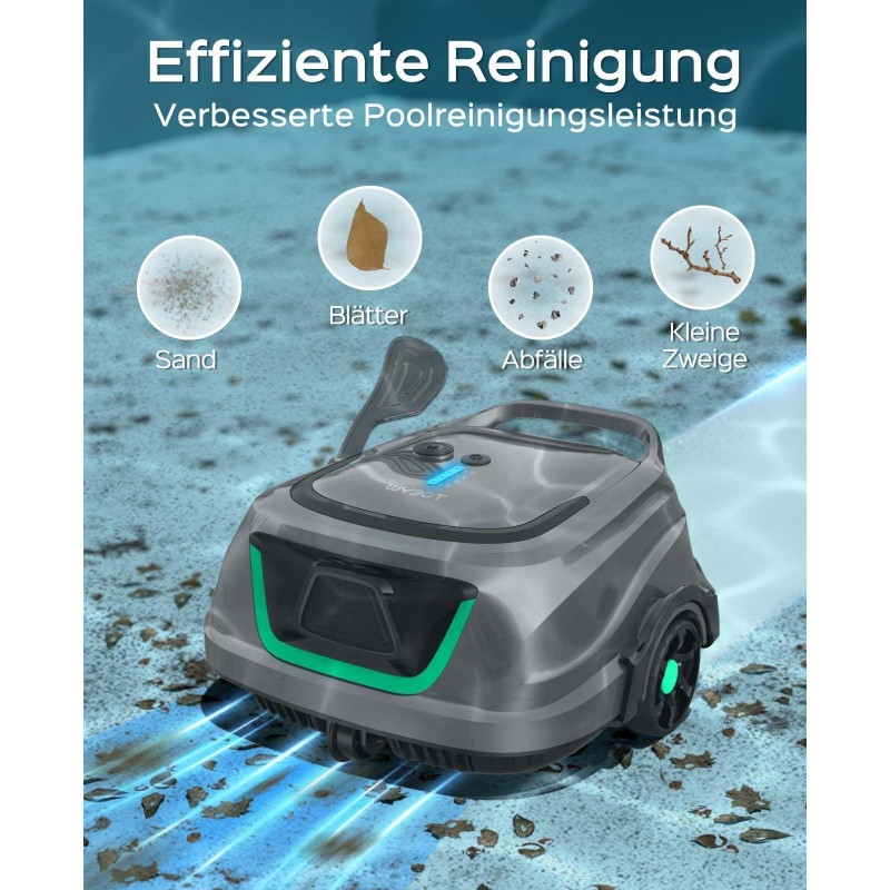 WYBOT A1 Kabelloser Poolroboter 120 Min Laufzeit Doppelfiltration