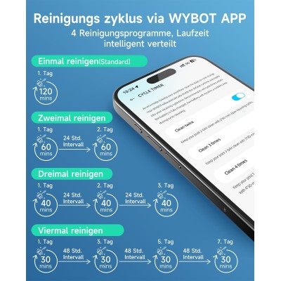 WYBOT C1 Kabelloser Poolroboter mit App-Steuerung