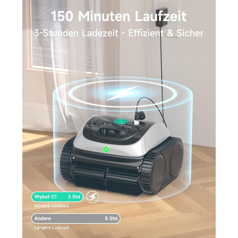 WYBOT C1 Kabelloser Poolroboter mit App-Steuerung