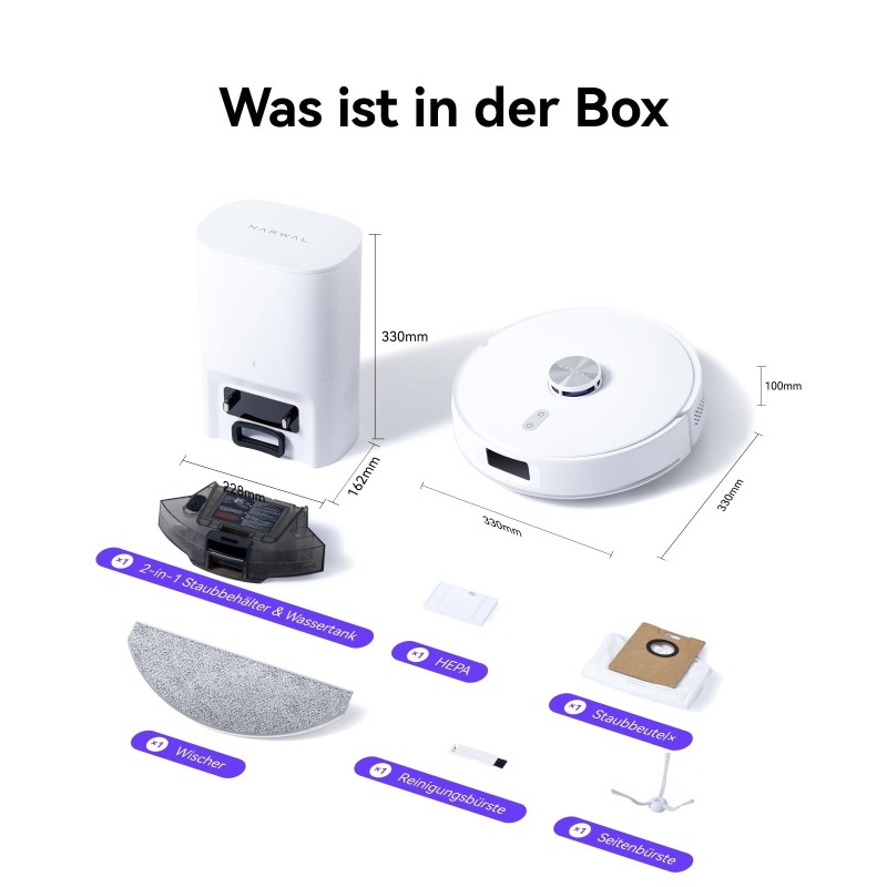 Narwal Freo S Saugroboter mit Wischfunktion & 8000Pa