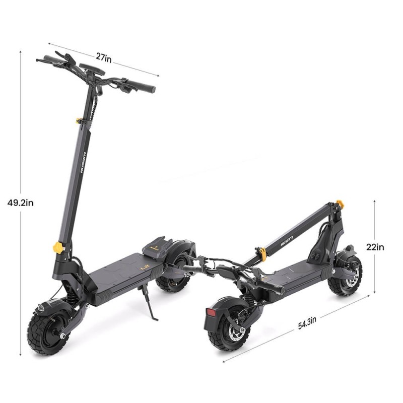 Ausom L2 Doppelmotor E-Scooter für Pendler 70 km Reichweite 15,6 Ah
