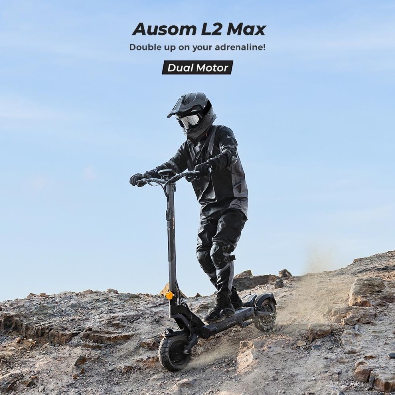 Ausom L2 Max Dual Motor E-Scooter 2688W – 90 km