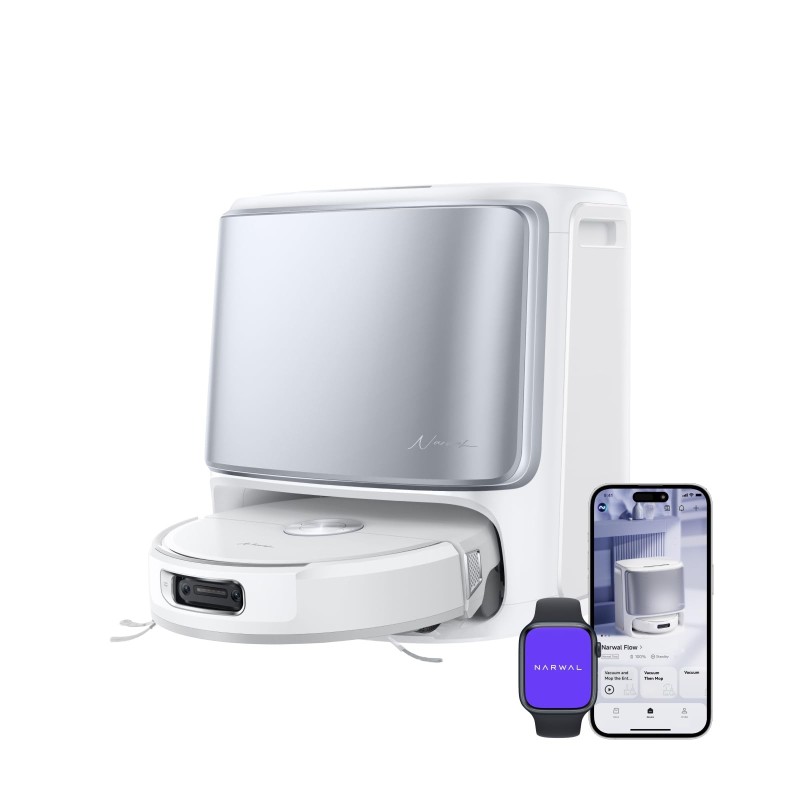 NARWAL Flow Saugroboter mit Wischfunktion 22.000 Pa Saugkraft