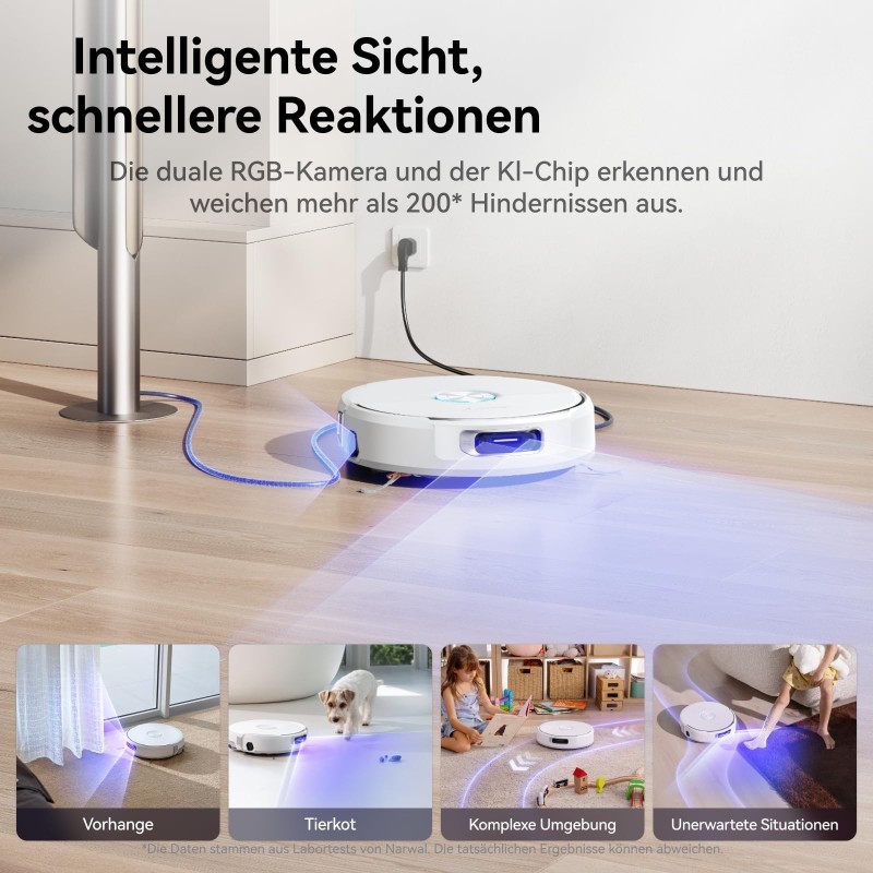 NARWAL Flow Saugroboter mit Wischfunktion 22.000 Pa Saugkraft