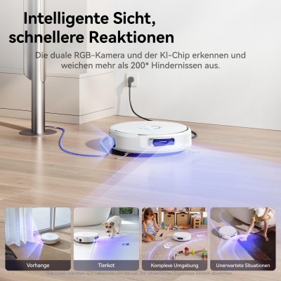 NARWAL Flow Saugroboter mit Wischfunktion 22.000 Pa Saugkraft