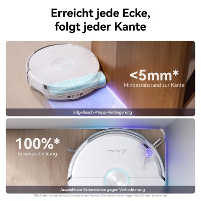 NARWAL Flow Saugroboter mit Wischfunktion 22.000 Pa Saugkraft