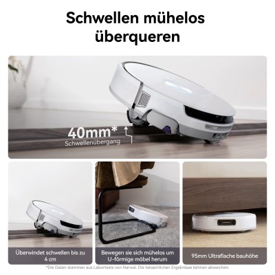 NARWAL Flow Saugroboter mit Wischfunktion 22.000 Pa Saugkraft