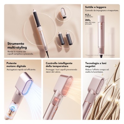 JIMMY HF9 Pro Haartrockner 3-in-1 mit Lockenstab & Volumenbürste