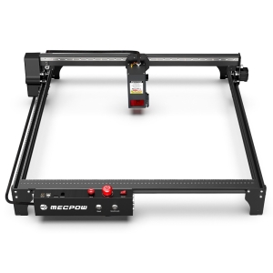Mecpow X5 Pro 33W Lasergraviermaschine 600x600mm Arbeitsfläche mit 0,08 x 0,1 mm Laserpunkt und automatischer Luftunterstützung