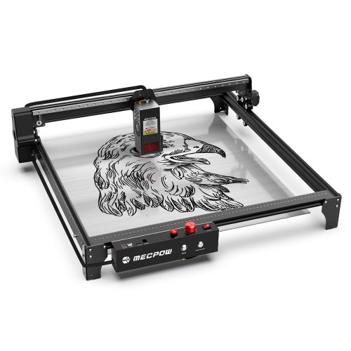 Mecpow X5 Pro 33W Laser-Graviermaschine  600x600mm Gravurbereich  0 08x0 1mm Laserpunkt mit automatischer Luftunterstützung EU 2