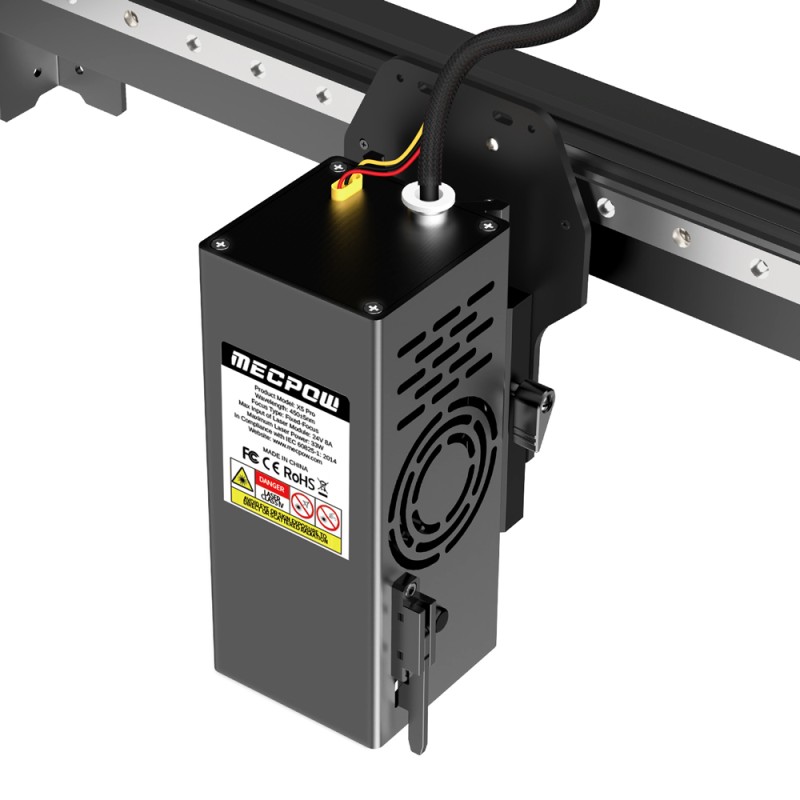 Mecpow X5 Pro 33W Laser-Graviermaschine  600x600mm Gravurbereich  0 08x0 1mm Laserpunkt mit automatischer Luftunterstützung EU