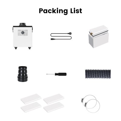 Mecpow P150 150W Rauchabsauger für X4 Pro/FC1/FC2/FC3 mit 3-Stufen-Filtration - EU-Stecker