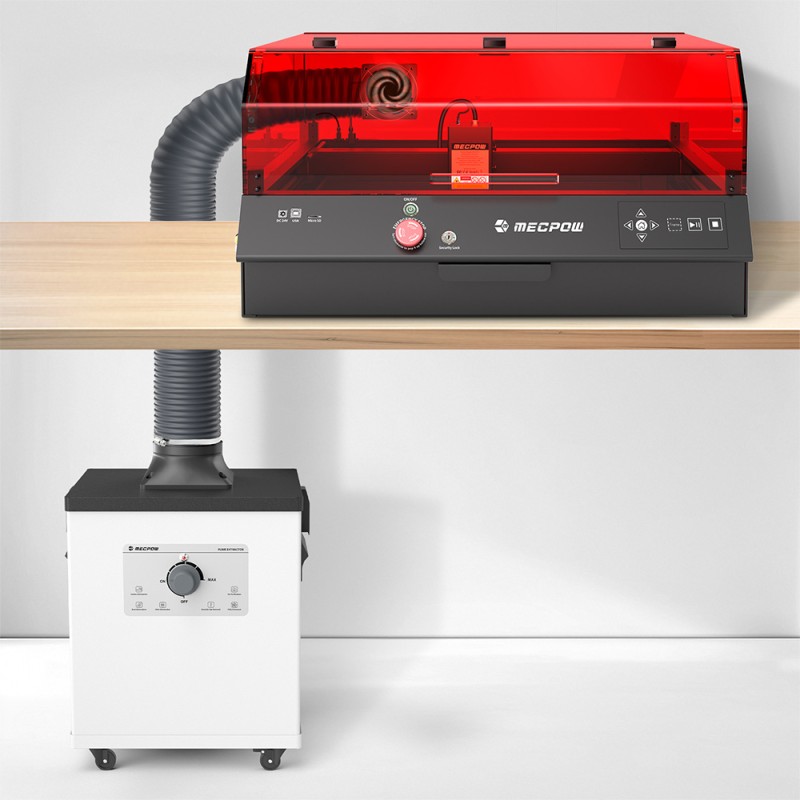 Mecpow P150 150W Rauchabsauger für X4 Pro/FC1/FC2/FC3 mit 3-Stufen-Filtration - EU-Stecker