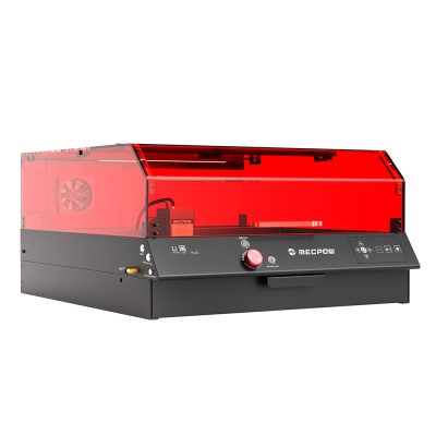 Mecpow X4 Pro 22W Laser-Graviermaschine mit eingebauter Kamera  Acryl-Schutzabdeckung und FDA-Klasse-1-Zertifizierung