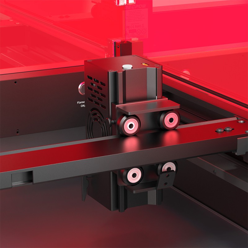Mecpow X4 Pro 22W Laser-Graviermaschine mit eingebauter Kamera  Acryl-Schutzabdeckung und FDA-Klasse-1-Zertifizierung