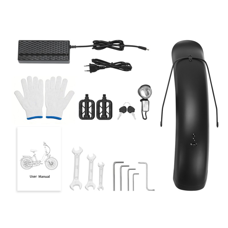 Touroll S2 Blau EU-Stecker Step-Thru 20 Zoll 48V15Ah 250W E-Bike