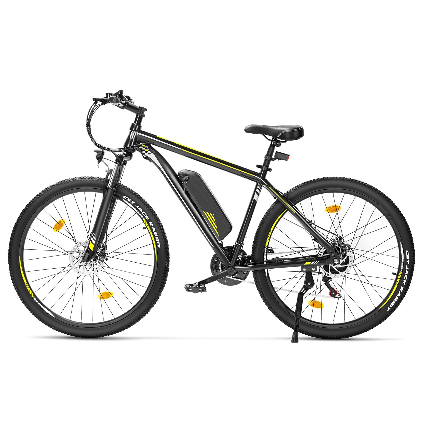 Touroll U1 Step-over E-Mountainbike 29 Zoll | 13 Ah Akku | 65 km Reichweite | Shimano 21-Gang | StVZO | Schwarz