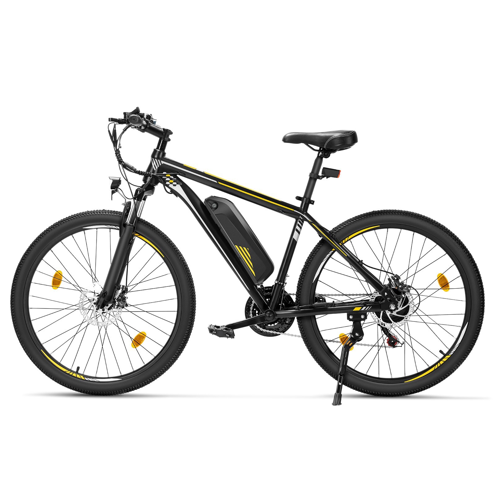 Touroll U1 Step-over E-Mountainbike 26 Zoll | 65 km Reichweite | 45 Nm | 468Wh | StVZO | Schwarz