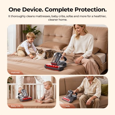 JIGOO J300 Pro Intelligenter Doppelbecher-Matratzenstaubsauger EU
