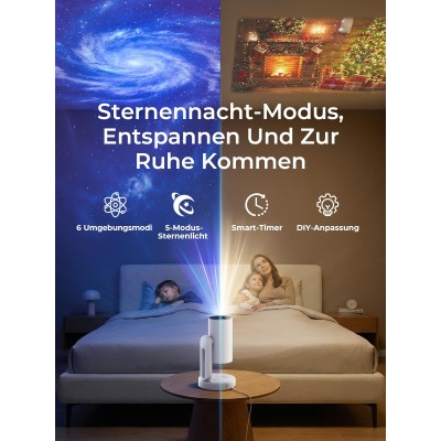 ETOE Starfish Plus Google TV Beamer – Mini Projektor mit 140° Rotation, Auto-Keystone