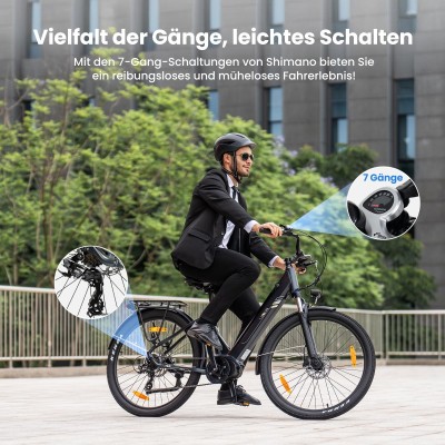 Urbano 3 Trekking E-Bike 27,5" | 250W Mittelmotor - zigbuy