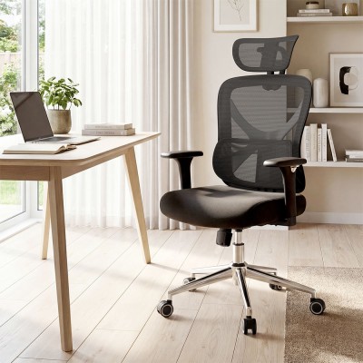 ACGAM CG-5345M Ergonomischer Stuhl  90–130 °    Verstellbare Rückenlehne  3D-Armlehnen  2D-Kopfstütze  Lendenwirbelstütze