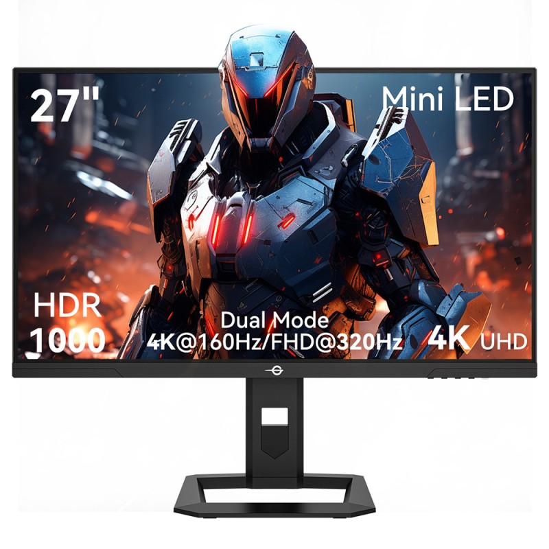 TITAN ARMY P275MV PLUS Flach 16:9 Schneller IPS UHD 160Hz Dual-Modus FHD 320H 1152 Lokale Dimmung Mini LED Gaming Monitor