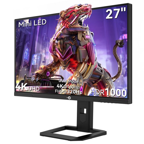 TITAN ARMY P275MV PLUS Flach 16:9 Schneller IPS UHD 160Hz Dual-Modus FHD 320H 1152 Lokale Dimmung Mini LED Gaming Monitor 2