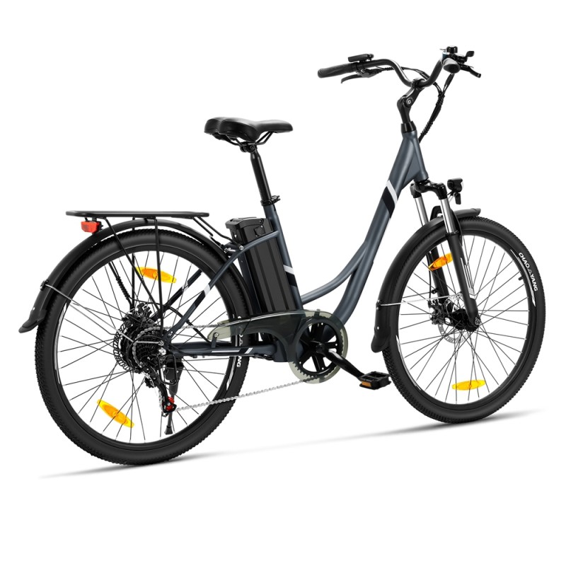 B1 Grau EU-Stecker Step-Thru 26 Zoll 36V15 6Ah 250W E-Bike