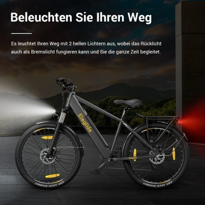 Eleglide T1 Step-Over Trekking  E-Bike 27,5 Zoll 250W 100 km Schwarz  (2026)
