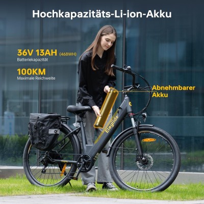 Eleglide T2 E-Bike 27.5 Zoll Citybike 250W 100 km Reichweite