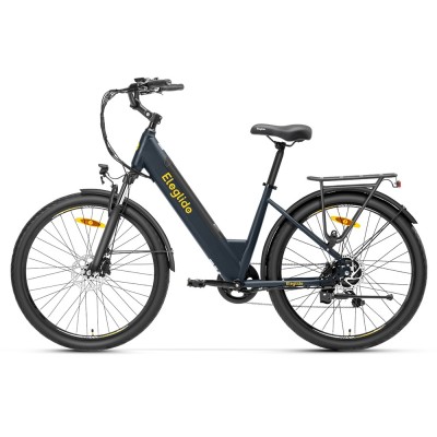 Eleglide T2 E-Bike 27,5 Zoll 100 km Reichweite 13 Ah Akku Grau