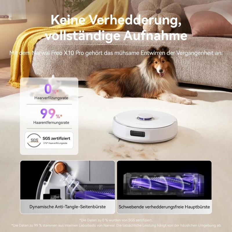 Narwal Freo X10 Pro Saugroboter mit Absaugstation