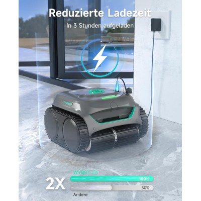 WYBOT C2 Kabelloser Poolroboter für Wand und Wasserlinie