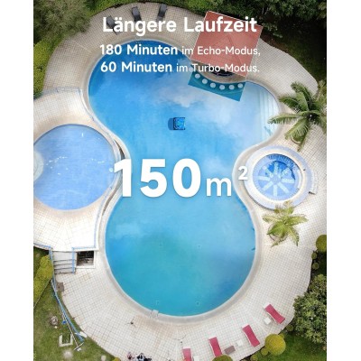 WYBOT C2 Kabelloser Poolroboter für Wand und Wasserlinie