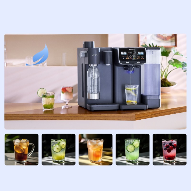 JIMMY Matrix M9 Pro Umkehrosmose Wasserfilter mit S9 Sprudelwassermodul – 2-in-1 Set