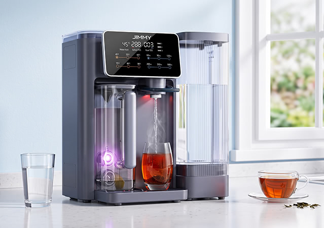 Jimmy R9 Wasserfilter mit Umkehrosmose – Heißwasser in 3 Sekunden, ohne Installation