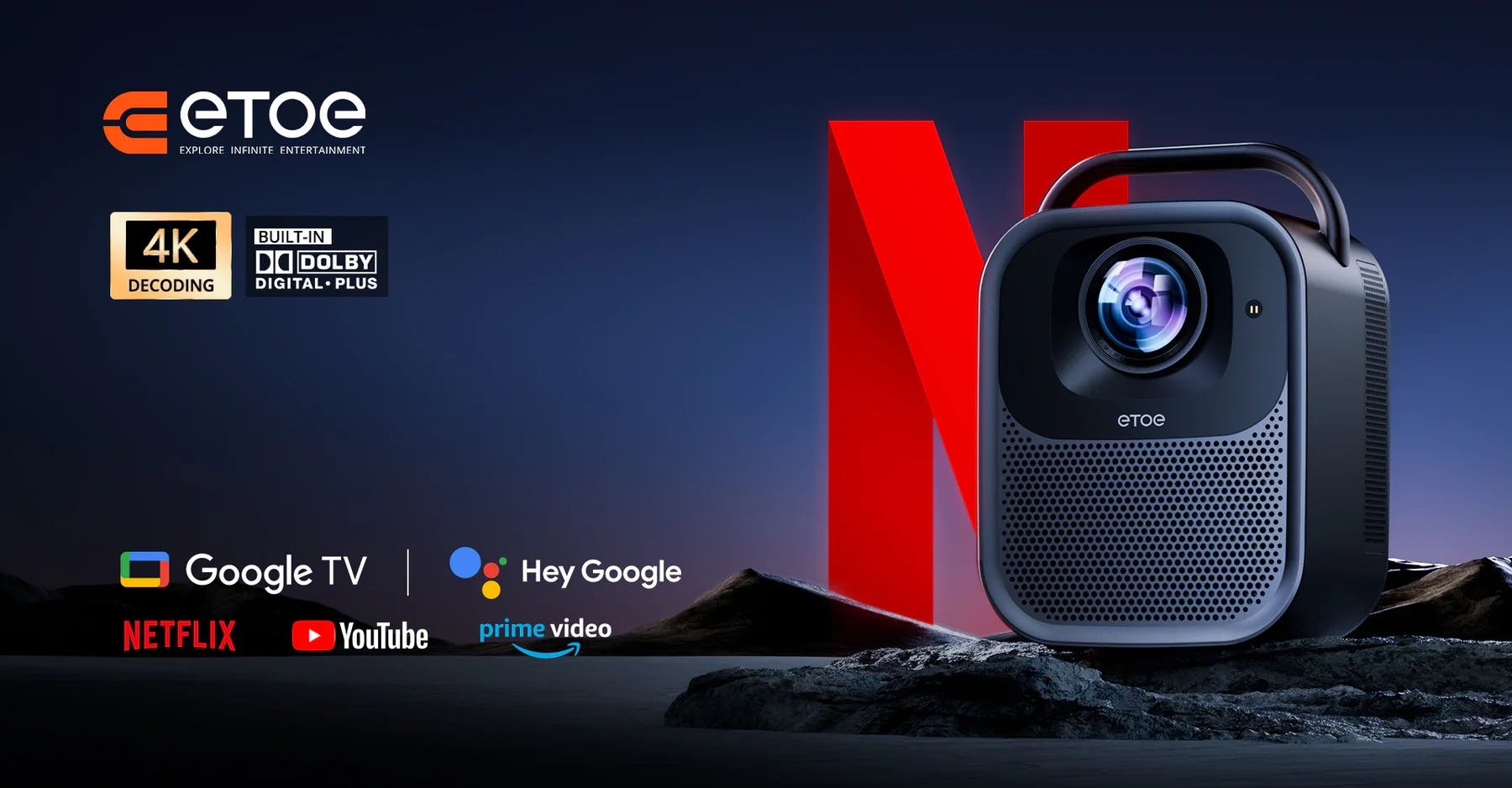  ETOE Seal Pro – Filme, Serien & Streaming in Full HD mit Google TV!