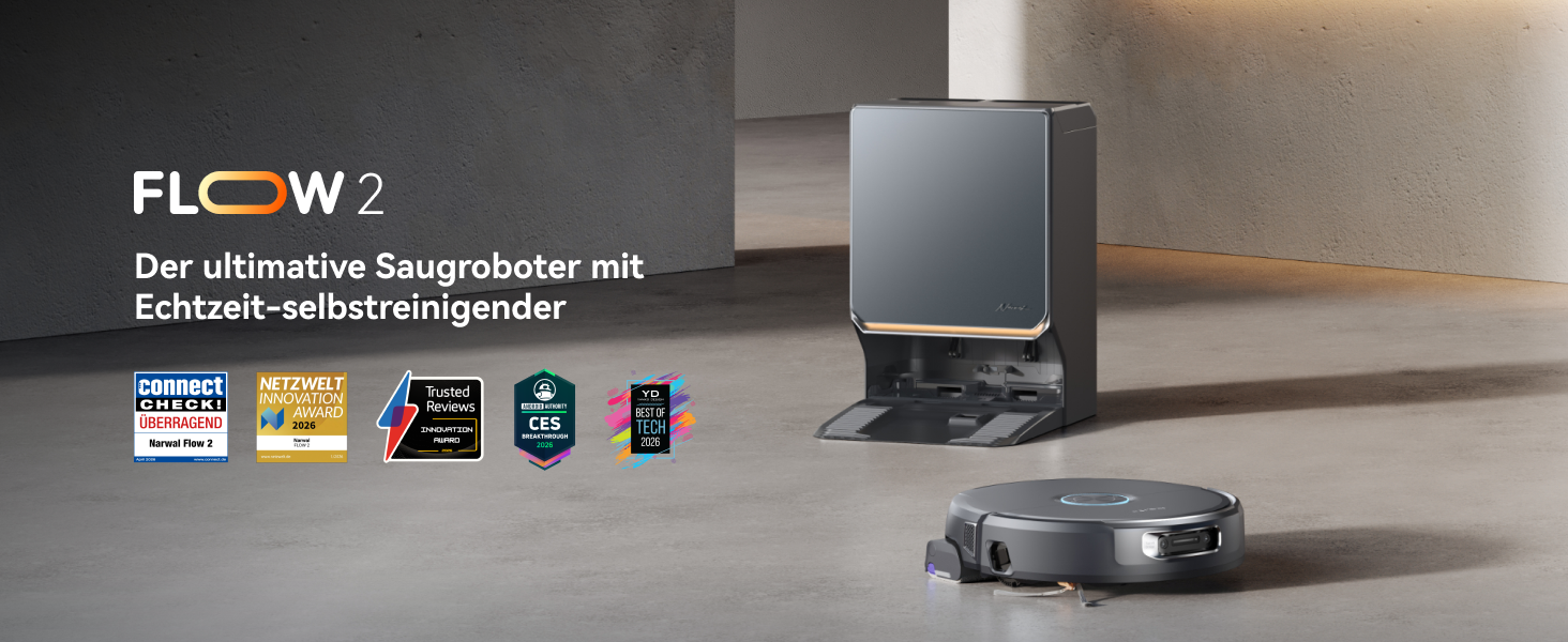 Narwal Flow 2 Saugroboter | 31000Pa + Heißwasser Selbstreinigung - Zigbuy.de