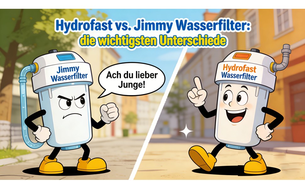 Hydrofast vs. Jimmy Wasserfilter: die wichtigsten Unterschiede